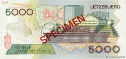 5000 Francs Spécimen LUXEMBURGO  1996 P.60bs FDC