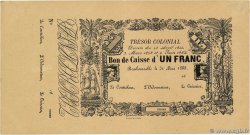 1 Franc Non émis MARTINIQUE  1868 P.A02r