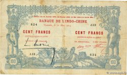100 Francs  NOUVELLE CALÉDONIE  1914 P.17 q.MB