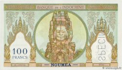 100 Francs Spécimen NEW CALEDONIA  1937 P.42bs UNC-
