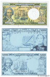 5000 Francs Lot POLYNESIA, FRENCH OVERSEAS TERRITORIES  1996 P.03g et P.03E UNC-
