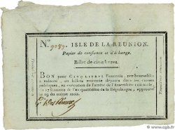 5 Livres ISLA DE LA REUNIóN  1795 K.563 MBC