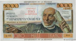 100 NF sur 5000 Francs SCHOELCHER REUNION  1971 P.56b