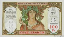 100 Francs Spécimen TAHITI  1956 P.14cs
