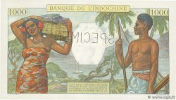 1000 Francs Spécimen TAHITI  1940 P.15as fST+