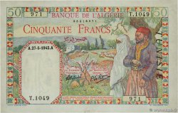 50 Francs TUNISIA  1942 P.12a