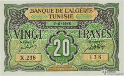 20 Francs TUNISIA  1948 P.22