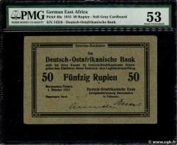 50 Rupien GERMAN EAST AFRICA  1915 P.46a XF+