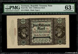 2 Millionen Mark GERMANY  1923 P.089a