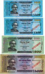 100, 500 et 1000 Taka Spécimen BANGLADESH  2017 P.57gs, P.58fs et P.59gs UNC