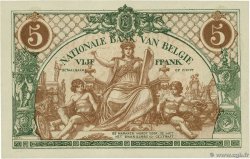 5 Francs  BELGIQUE  1921 P.075b SUP+