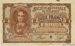 2 Francs BELGIUM  1915 P.087