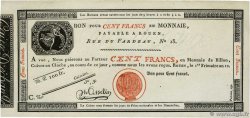 100 Francs Non émis FRANCE  1803 PS.246 AU