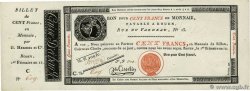 100 Francs FRANCE  1803 PS.246a AU