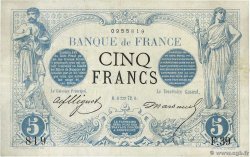 5 Francs NOIR FRANCE  1872 F.01.02 F
