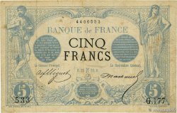 5 Francs NOIR FRANCE  1872 F.01.03 TB