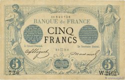 5 Francs NOIR FRANCIA  1873 F.01.18 MB