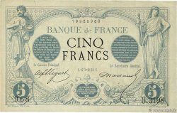 5 Francs NOIR FRANCIA  1873 F.01.23 BC+