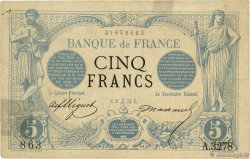 5 Francs NOIR FRANCIA  1873 F.01.24 RC+