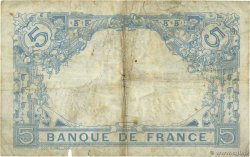 5 Francs BLEU FRANKREICH  1912 F.02.02 fSGE