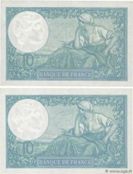 10 Francs MINERVE modifié Lot FRANCE  1939 F.07.11 VF+
