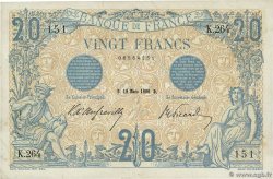 20 Francs BLEU FRANCE  1906 F.10.01 pr.TTB