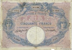 50 Francs BLEU ET ROSE FRANCIA  1900 F.14.12 MC