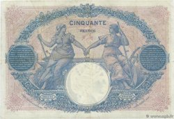 50 Francs BLEU ET ROSE FRANCE  1917 F.14.30 pr.TTB