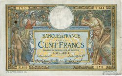100 Francs LUC OLIVIER MERSON avec LOM  FRANCIA  1909 F.22.02