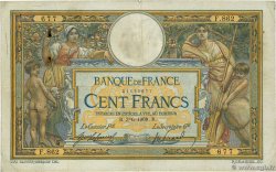 100 Francs LUC OLIVIER MERSON sans LOM FRANKREICH  1909 F.23.01 S