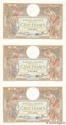 100 Francs LUC OLIVIER MERSON type modifié Consécutifs FRANCIA  1939 F.25.47 EBC