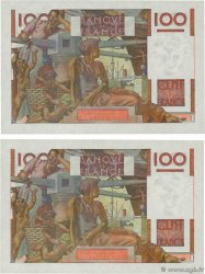 100 Francs JEUNE PAYSAN Lot FRANCE  1953 F.28.40 UNC-