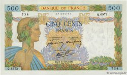 500 Francs LA PAIX FRANCIA  1942 F.32.41 SC+