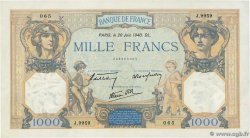 1000 Francs CÉRÈS ET MERCURE type modifié FRANCE  1940 F.38.49