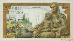 1000 Francs DÉESSE DÉMÉTER FRANCE  1943 F.40.18 SPL+