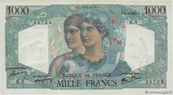 1000 Francs MINERVE ET HERCULE Numéro spécial FRANKREICH  1945 F.41.01 VZ+