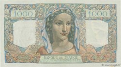 1000 Francs MINERVE ET HERCULE FRANKREICH  1945 F.41.08 fST