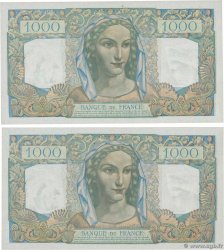 1000 Francs MINERVE ET HERCULE Lot FRANKREICH  1949 F.41.26 fST+