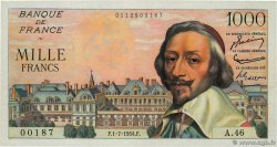 1000 Francs RICHELIEU FRANCIA  1954 F.42.06 EBC+