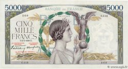 5000 Francs VICTOIRE Impression à plat FRANCE  1939 F.46.03 pr.SUP