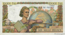 10000 Francs GÉNIE FRANÇAIS FRANKREICH  1955 F.50.75 SS