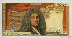 500 Nouveaux Francs MOLIÈRE FRANCE  1966 F.60.09 TTB+
