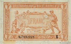 1 Franc TRÉSORERIE AUX ARMÉES 1919 FRANCE  1919 VF.04.06 SPL+