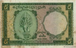 5 Piastres - 5 Riels FRENCH INDOCHINA  1953 P.095 F