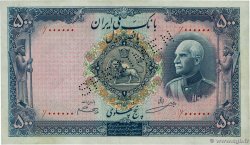 500 Rials Spécimen IRAN  1938 P.037s