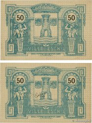 50 Centimes Lot LUXEMBOURG Esch sur Alzette 1918 P.- UNC-