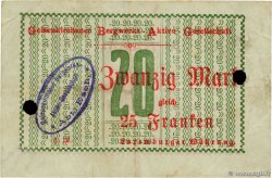 20 Mark - 25 Francs LUXEMBOURG Esch 1917 P.- TTB