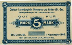 5 Mark Épreuve LUXEMBOURG Bochum 1916 P.- pr.NEUF