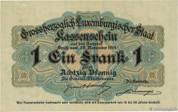 1 Franc / 80 Pfennig LUXEMBOURG  1914 P.21 UNC-