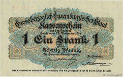 1 Franc / 80 Pfennig LUSSEMBURGO  1914 P.21 FDC